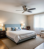 52" 5-Blade UFO Fan - NK Silver/Walnut Blades