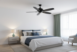 52" 5-Blade UFO Fan - MB Black/Walnut Blades