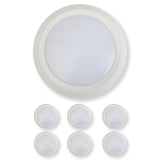 White 5/6" LED Disk Light - 15W - 3000K Dimmable