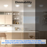 dimmable disk lights for kitchen