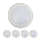 White 5/6" LED Disk Light - 15W - 3000K Dimmable