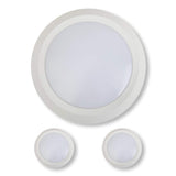 White 5/6" LED Disk Light - 15W - 3000K Dimmable