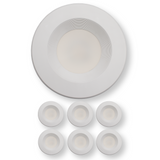 LED 5"-6" Ribbed Retrofit Recessed Trim - 13W - 3K,4K,5K