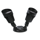 Adjustable black led outdoor security lights