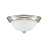 13" 2-Light White Glass Ceiling Dome - NK