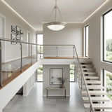 Foyer White Bowl Hanging Pendant - NK