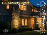 10W LED Small Bullet Flood - BK  Includes extension and base