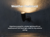 10W LED Small Bullet Flood - BK  Includes extension and base