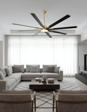 Barcelona 8-Blade 84" CG Fan Matte Black Blades