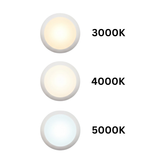 4" 12W Low Profile Disc Light - WH 3K,4K,5K Selectable