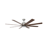 8-Blade 66" NK Fan Silver/Walnut Blades 20W LED 3K,4K,5K