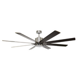 8-Blade 66" NK Fan Silver/Walnut Blades 20W LED 3K,4K,5K