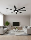 Barcelona 8-Blade 72" MB Fan Matte Black Blades