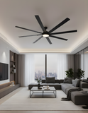 Barcelona 8-Blade 84" MB Fan Matte Black Blades