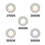 LED 4" Ribbed Retrofit Recessed Trim - 13W - 27K, 3K, 35K, 4K, 5K