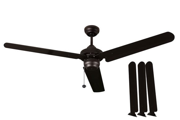 Set of 3 Matte Black Blades for SUN543 Fans