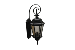 Outdoor coach lights lantern black 4 light