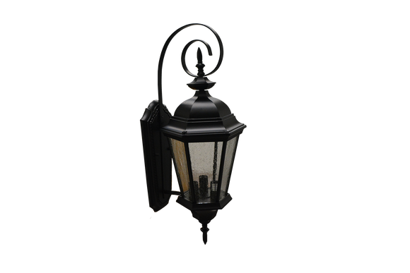 Outdoor coach lights lantern black 4 light