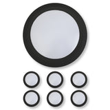 7 Inch LED Disk Light 15W - 3000K - 1080Lumens - Black (1 Pack, 2 Pack, 4 Pack, 6 Pack, 8 Pack)
