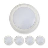 7 Inch LED Disk Light 15W - 3000K - 1080Lumens - White (1 Pack, 2 Pack, 4 Pack, 6 Pack, 8 Pack)