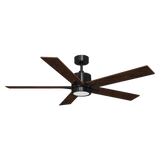 Black ceiling fan with light 52 inch - Vivio Lighting