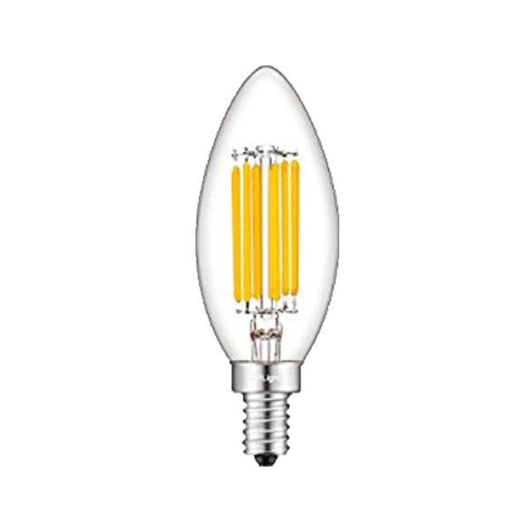 LED 4 Watt Torpedo Candle Base Dimmable Light Bulbs - E12